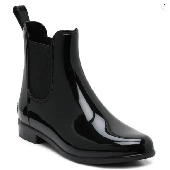 Marc Fisher Rainy2 Black Rubber Chelsea Boots Size 10 - Picture 1 of 9
